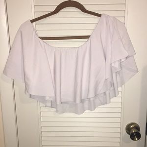 White bathing suit top.